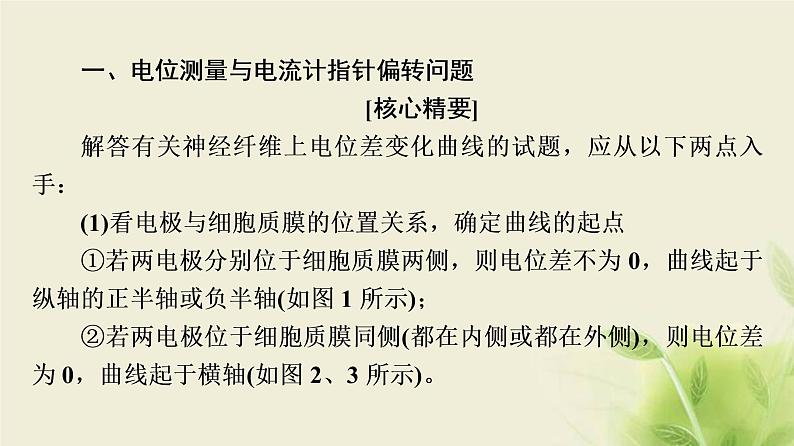 苏教版高中生物选择性必修1第一章人体稳态维持的生理基础第1节素能提升课兴奋传导和传递课件第2页