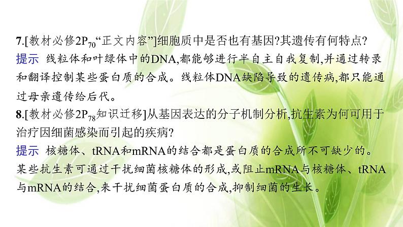 高考生物二轮复习专题四遗传的分子课件第7页