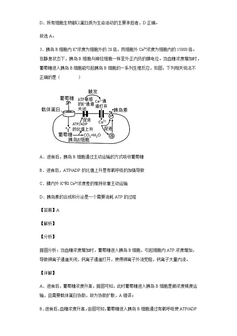 2021-2022学年河北省唐山市一中高三上学期期中生物试题含解析03