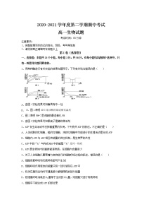 2021淮北树人高级中学高一下学期期中考试生物试卷含答案