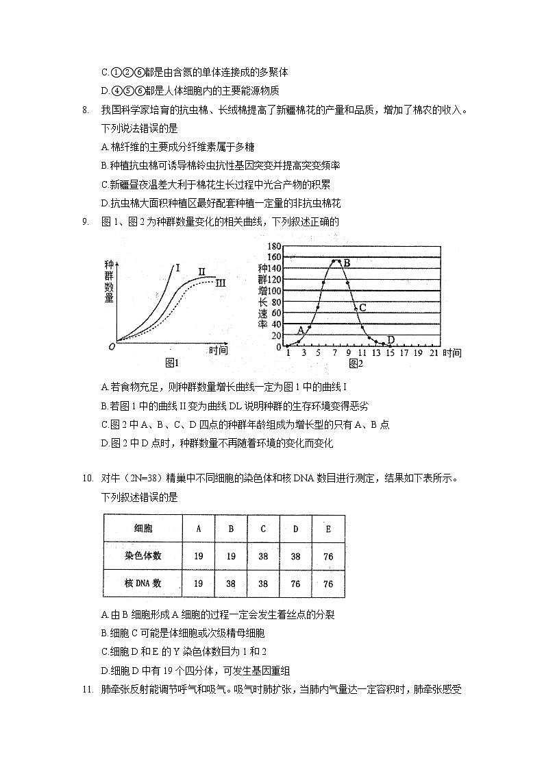 2022届红桥区高三年级一模试题-生物试卷（原卷版）第3页