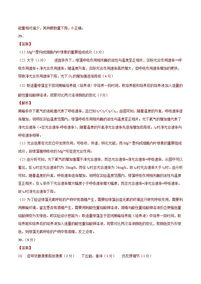 2022年高考押题预测卷03（全国甲卷）-生物（全解全析）第3页