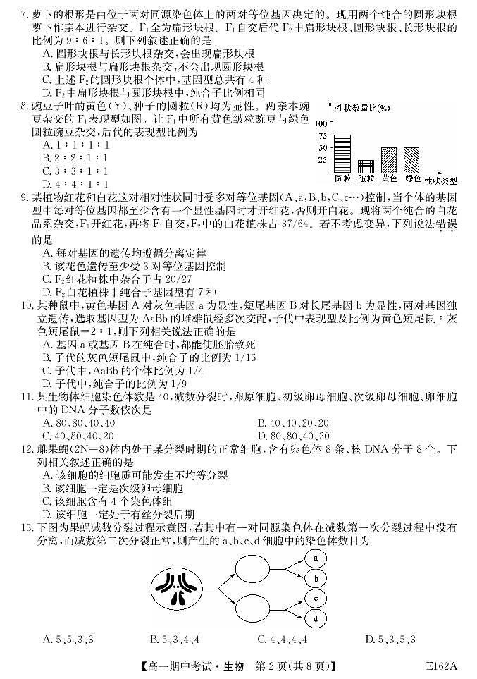 2021牡丹江三校联谊高一下学期期中考试生物PDF版含答案02