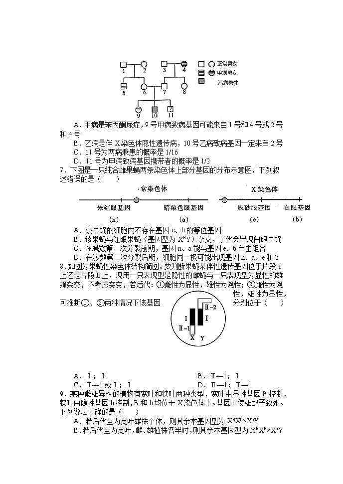 河南省南阳市第一中学校2021-2022学年高一下学期第四次月考生物试题Word版含答案第2页