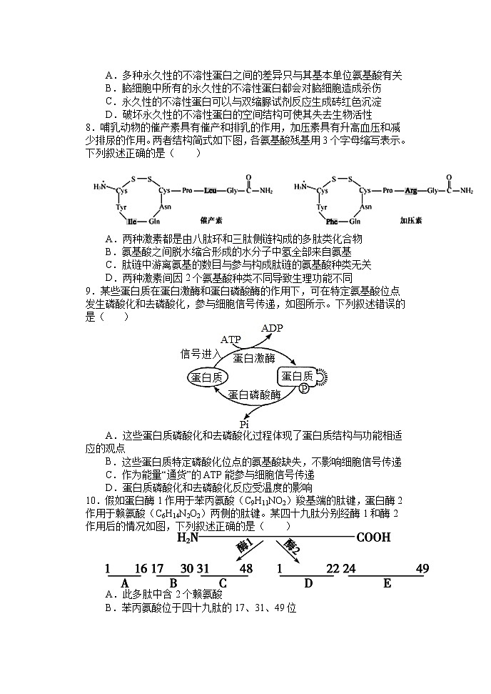 河南省南阳市第一中学校2021-2022学年高二下学期第四次月考生物试题Word版含答案第3页
