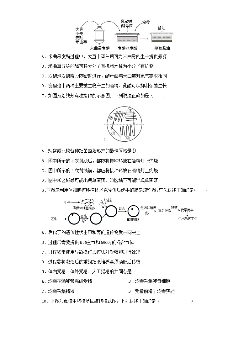 浙江省平阳县万全综合高级中学2021-2022学年高二下学期期中(普高)生物试题（含答案）02