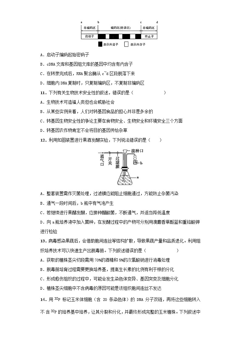 浙江省平阳县万全综合高级中学2021-2022学年高二下学期期中(普高)生物试题（含答案）03