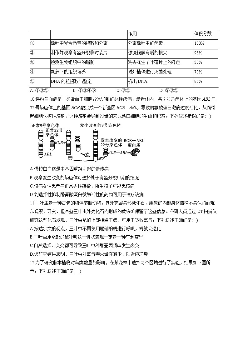 2022届高考生物三模试卷及答案 (8)03