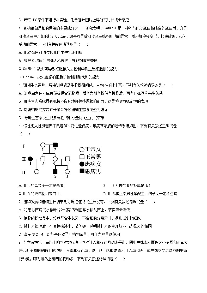 2022年高考海南卷 生物卷及答案解析（原卷+解析卷）02