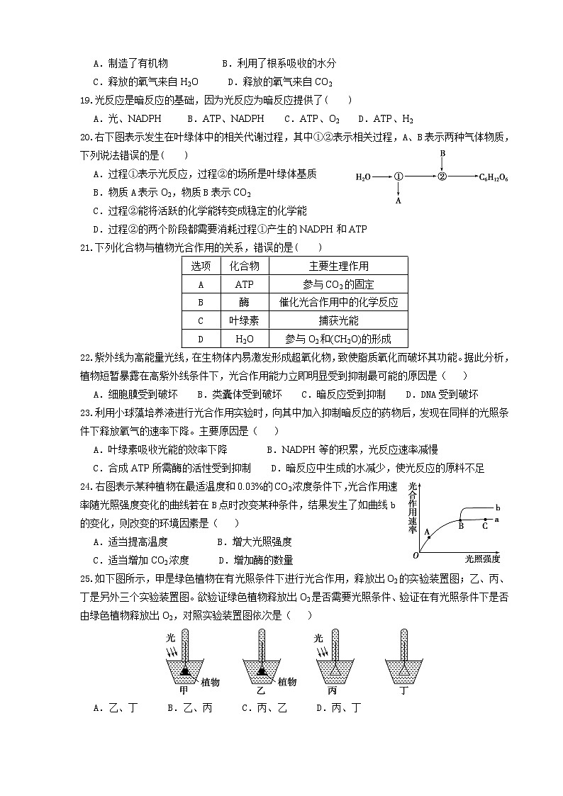 2021莆田七中高一下学期第一次月考生物试卷含答案第3页