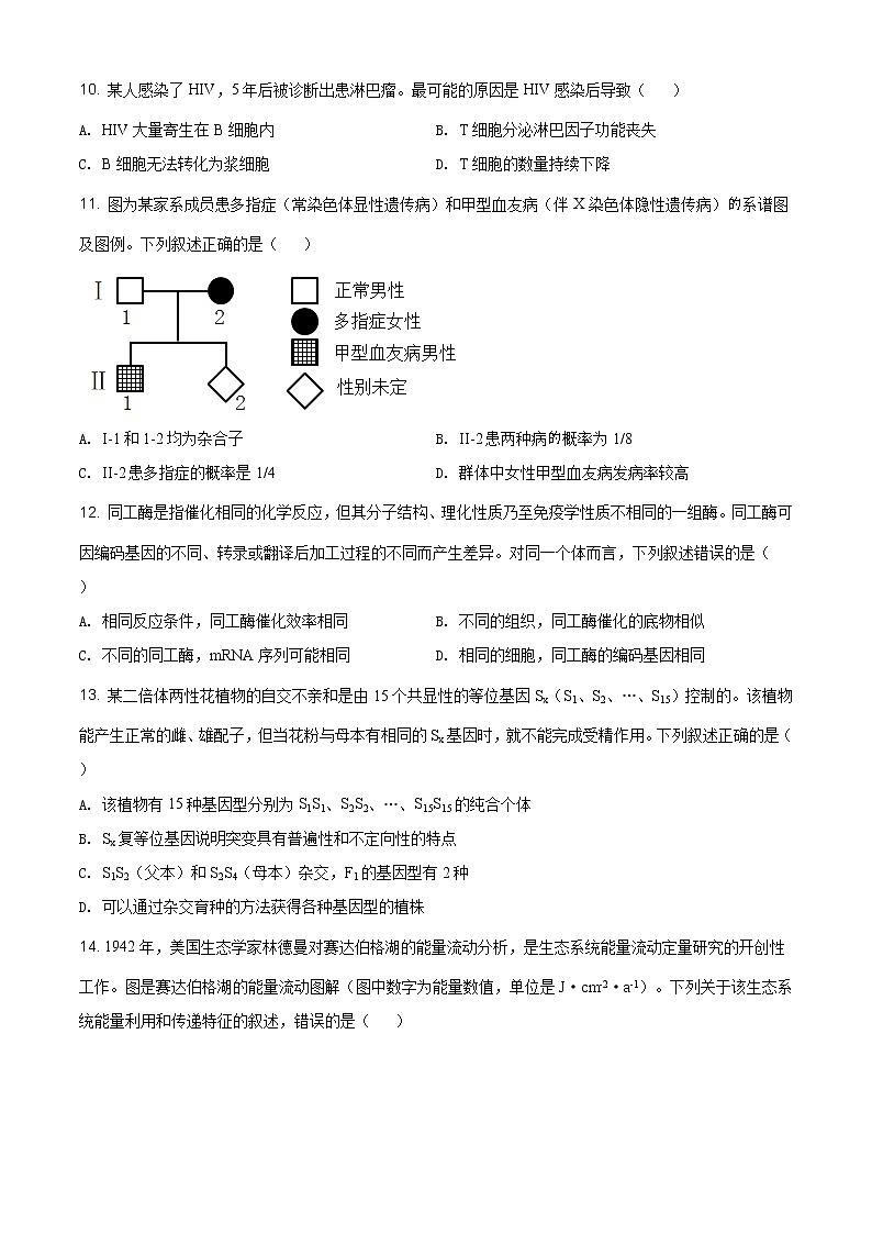 精品解析：2021年广东省普通高等学校招生全国统一考试模拟演练生物试题（原卷版）第3页