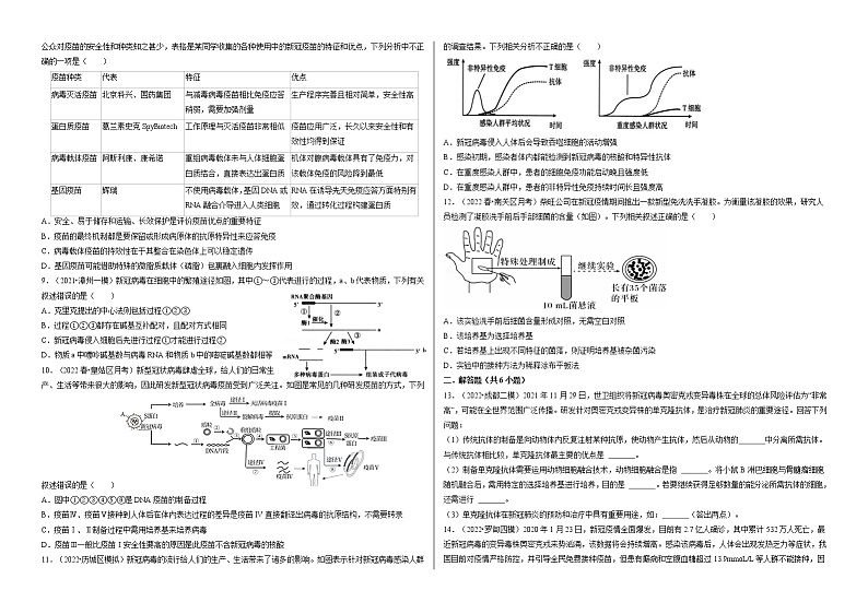 2022届高考生物三轮复习热点猜测——新冠奥密克戎第2页