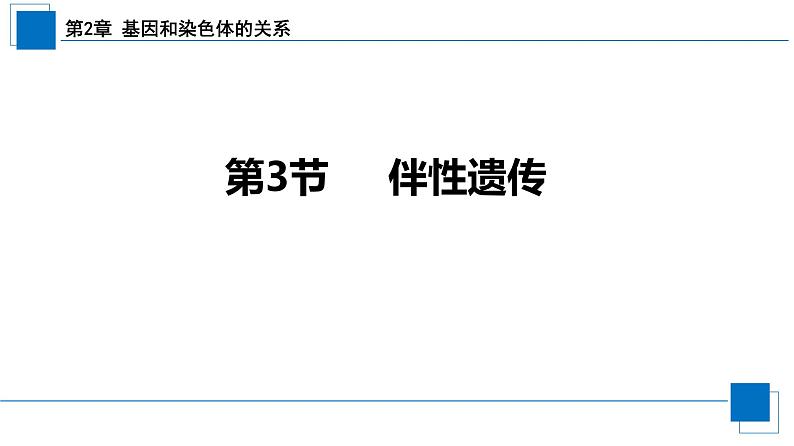 2021-2022学年高一下学期生物人教版必修二 2.3 伴性遗传课件（25张PPT)第1页