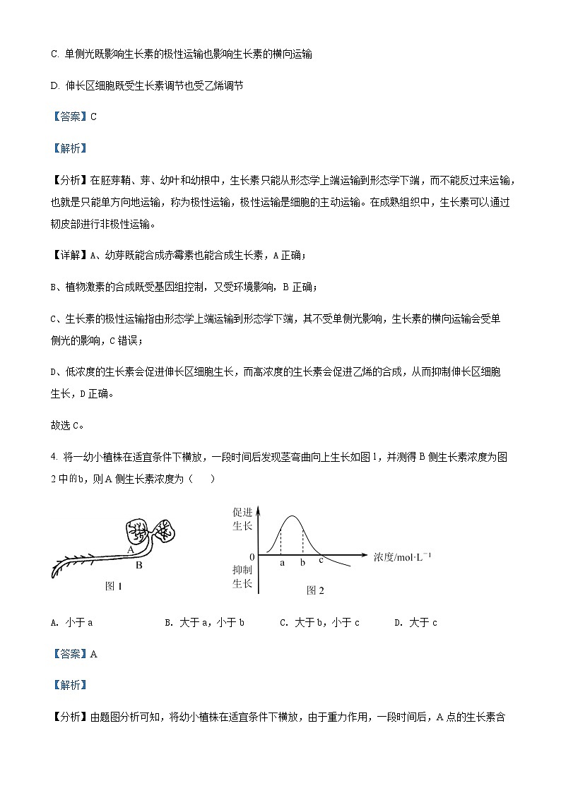 2021-2022学年甘肃省临夏县中学高二下学期期中生物试题含解析02