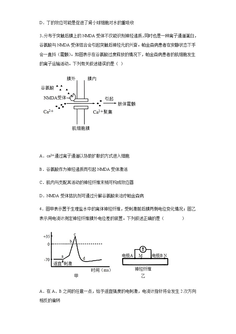 2021-2022学年河北省衡水市冀州区一中高二上学期期末生物试题含解析02