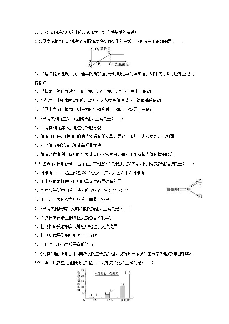 2021-2022学年陕西省西安市长安区第一中学高二上学期期末教学质量检测生物（理）试题含答案02
