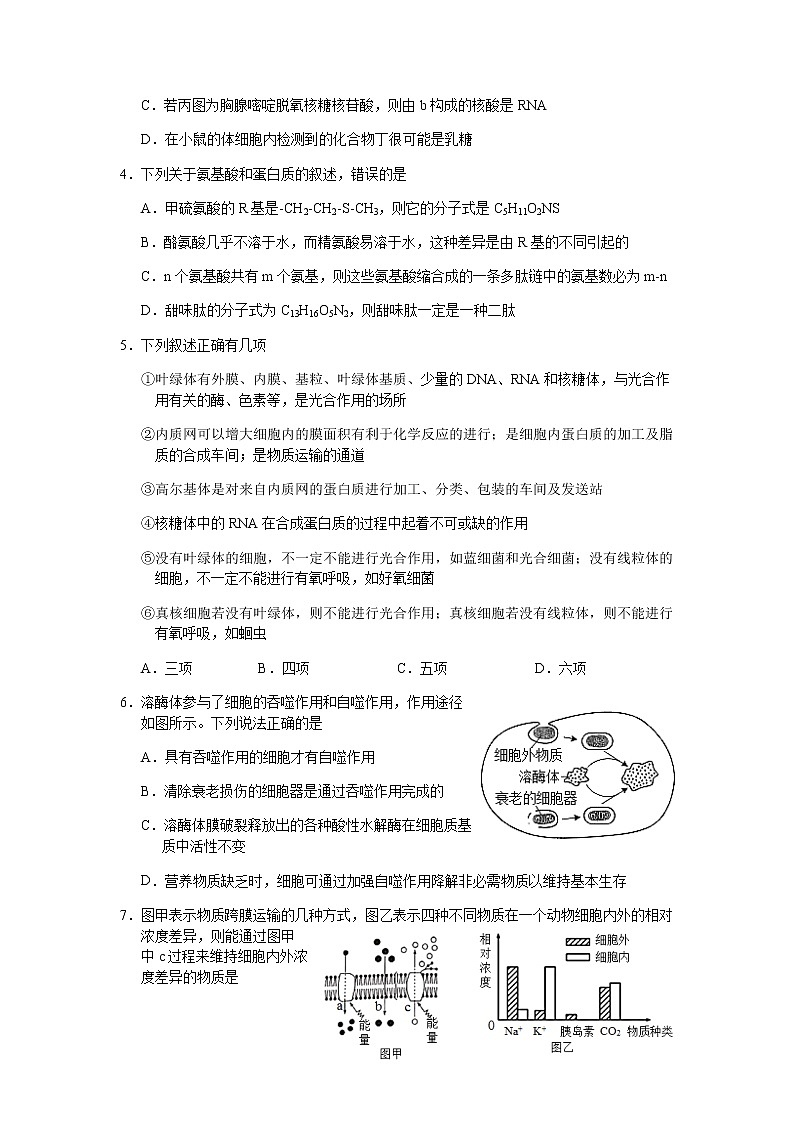2021-2022学年山西省长治市第二中学校高二下学期第一次月考生物试卷含答案第2页