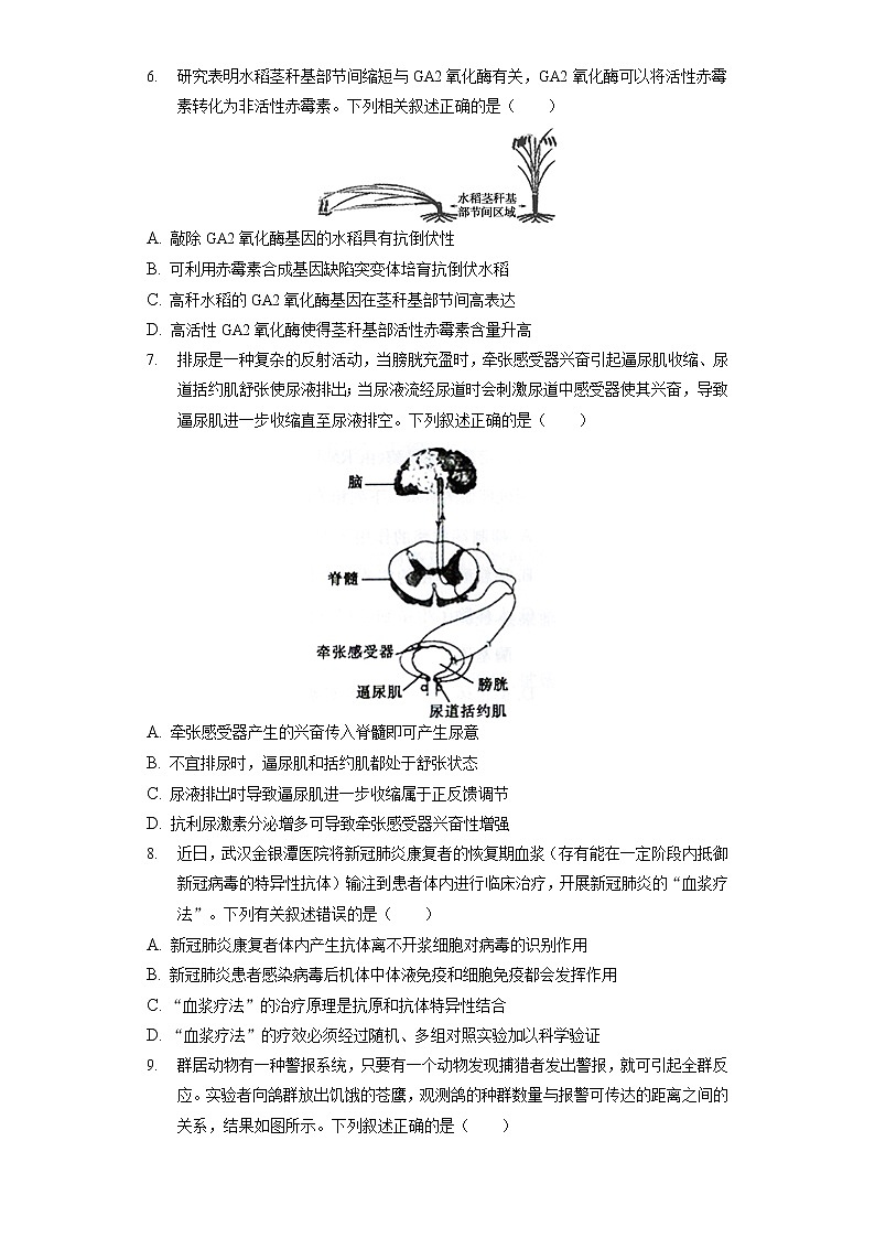 2022年广东省新高考模拟生物试卷（三）（含答案解析）02