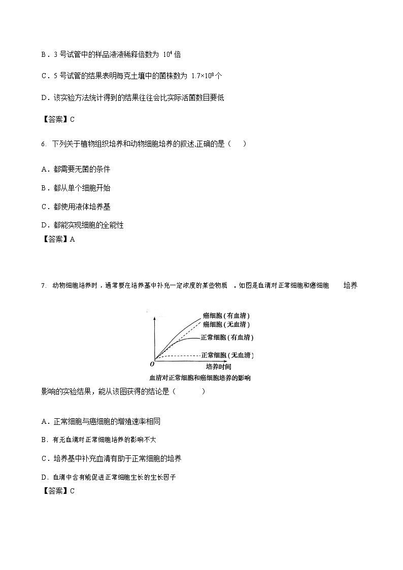 2021-2022学年福建省厦门第一中学高二下学期期中考试生物含答案03
