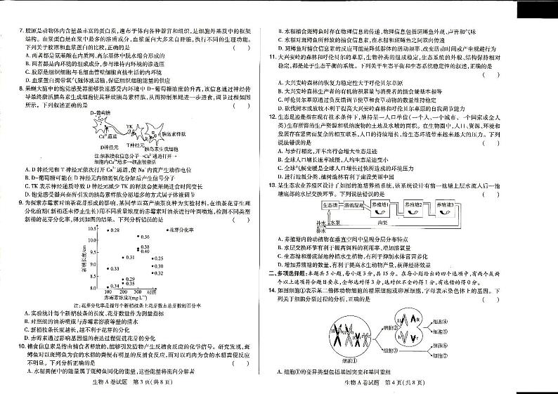 2022年普通高中学业水平选择性考试临考押题密卷A卷生物试题PDF版含答案02