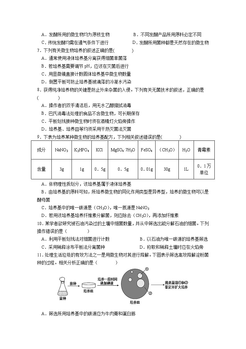 2021-2022学年吉林省洮南市第一中学高二下学期第一次考试生物试题含答案02