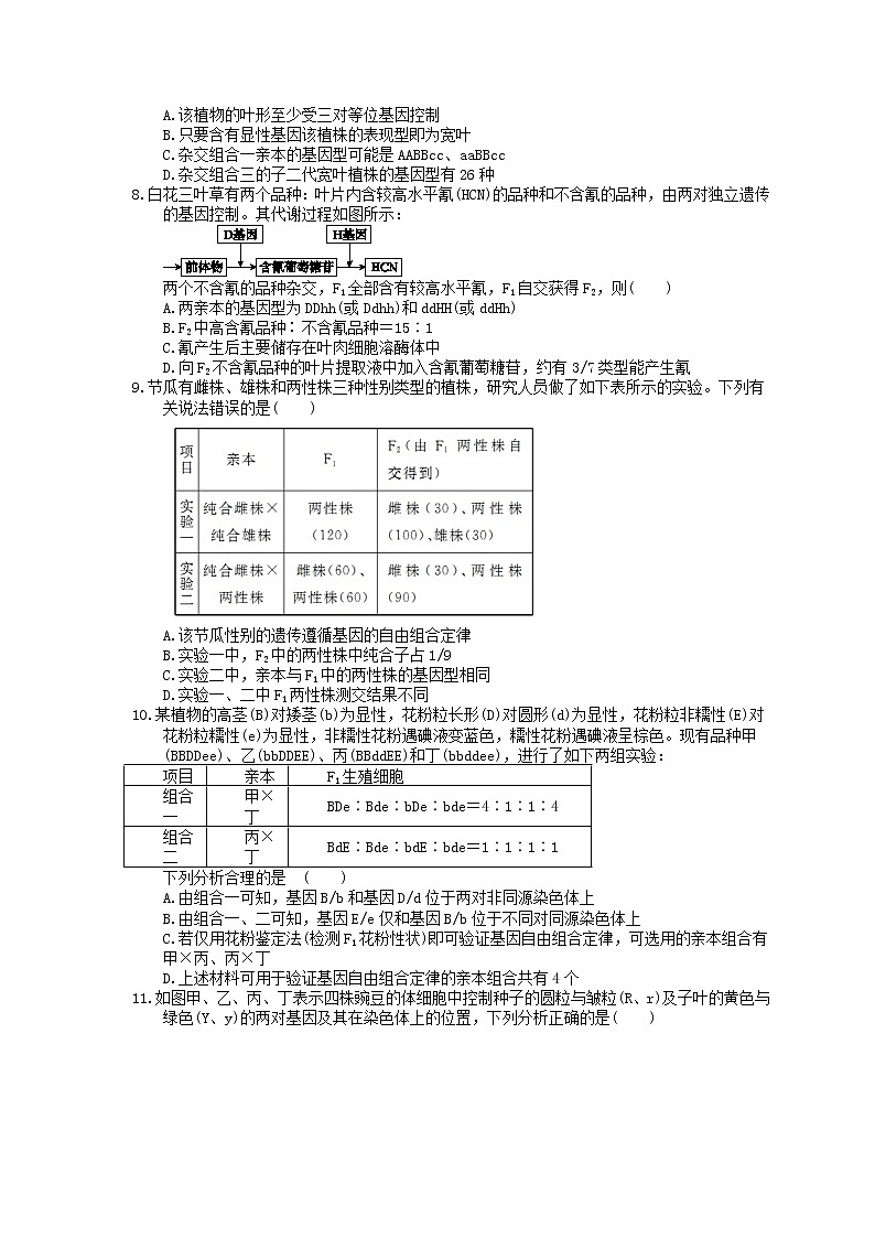 2023年高考生物一轮复习课时练15《基因的自由组合定律》(含答案)第2页