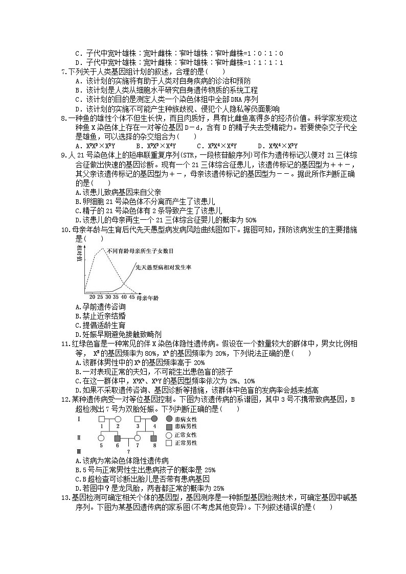 2023年高考生物一轮复习课时练17《人类遗传病》(含答案)第2页