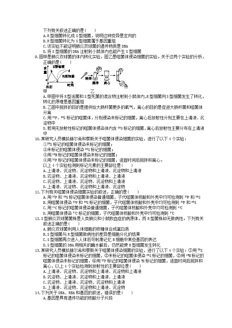 2023年高考生物一轮复习课时练19《DNA的分子结构、复制及基因的本质》(含答案)第2页