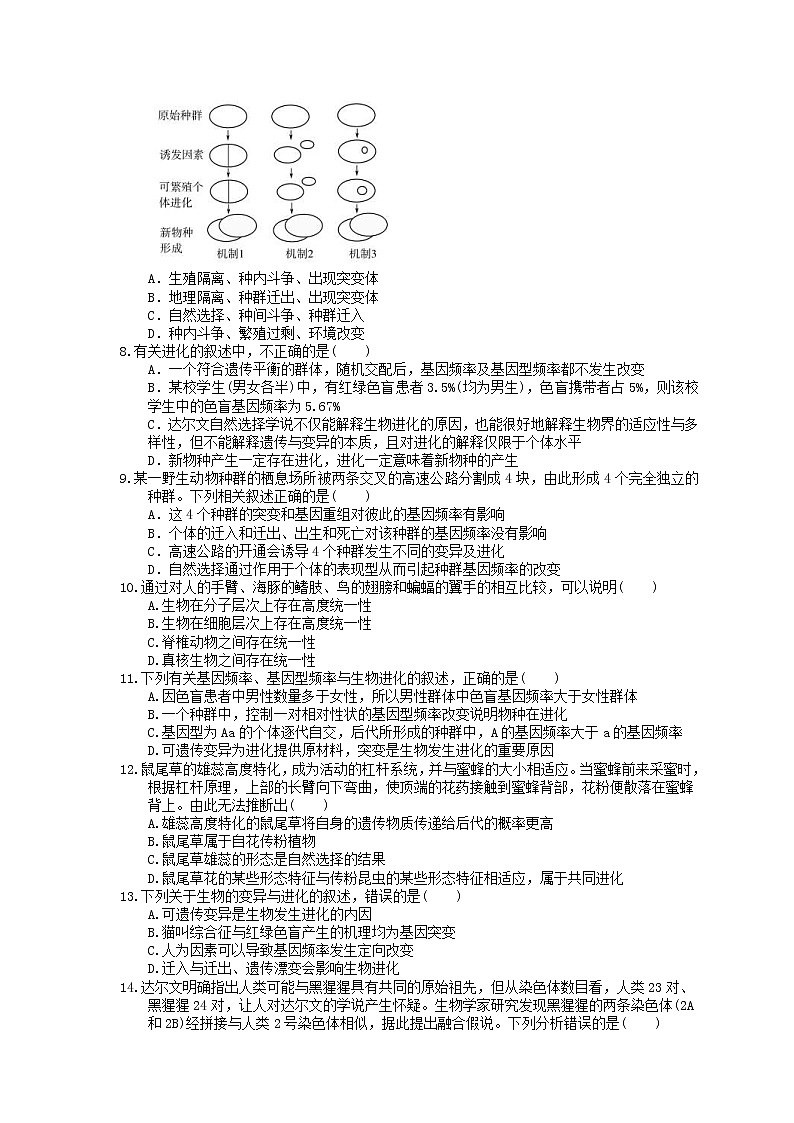 2023年高考生物一轮复习课时练23《生物的进化》(含答案)第2页