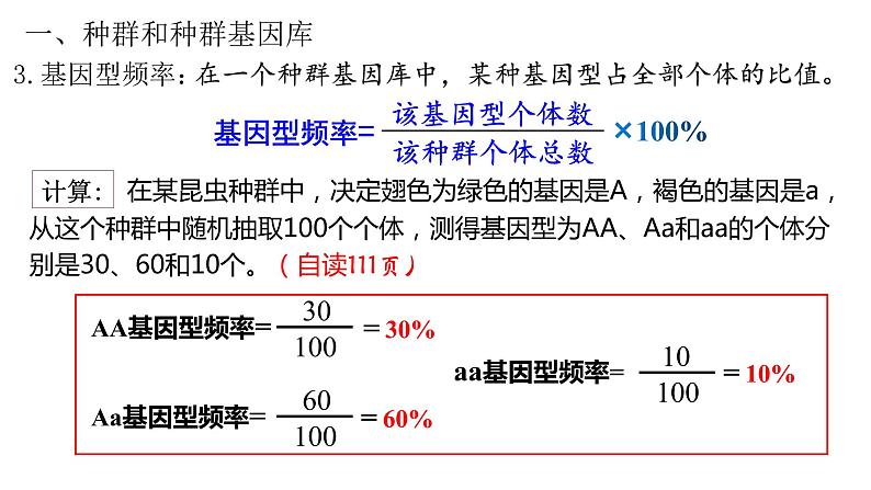 6.3种群基因组成的变化与物种的形成  课件【新教材】2020-2021学年高一生物人教版（2019）必修二第7页