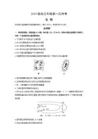 2022临朐县五中高三上学期第一次月考生物试题含答案