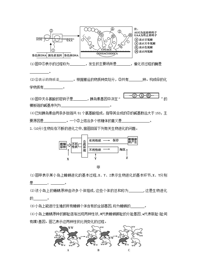 2022眉山彭山区一中高三上学期入学考试生物试题含答案第3页