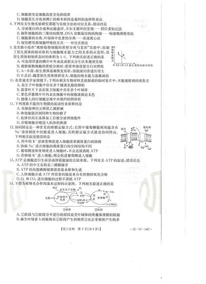 生物试题第2页