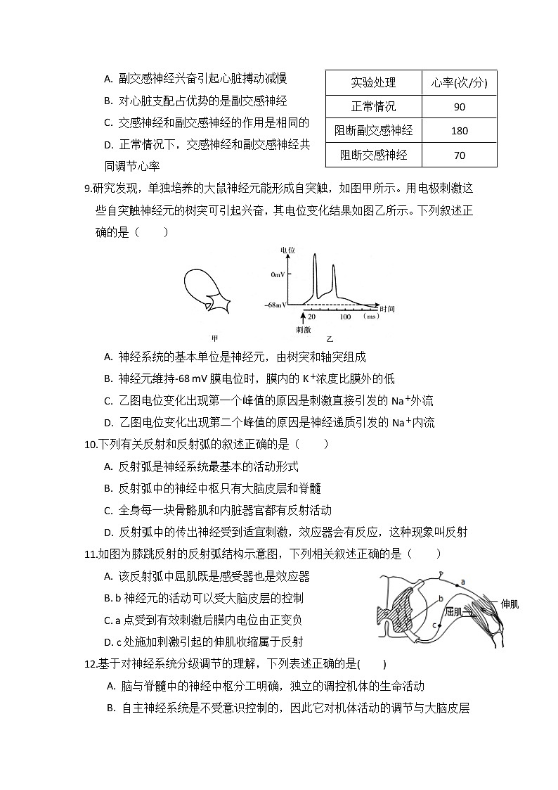 2022湖北省麻城实验高级中学高二上学期9月月考生物试题含答案第3页