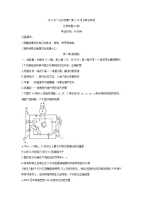 2022山东省高二上学期10月“山东学情”联考生物（A版）含答案