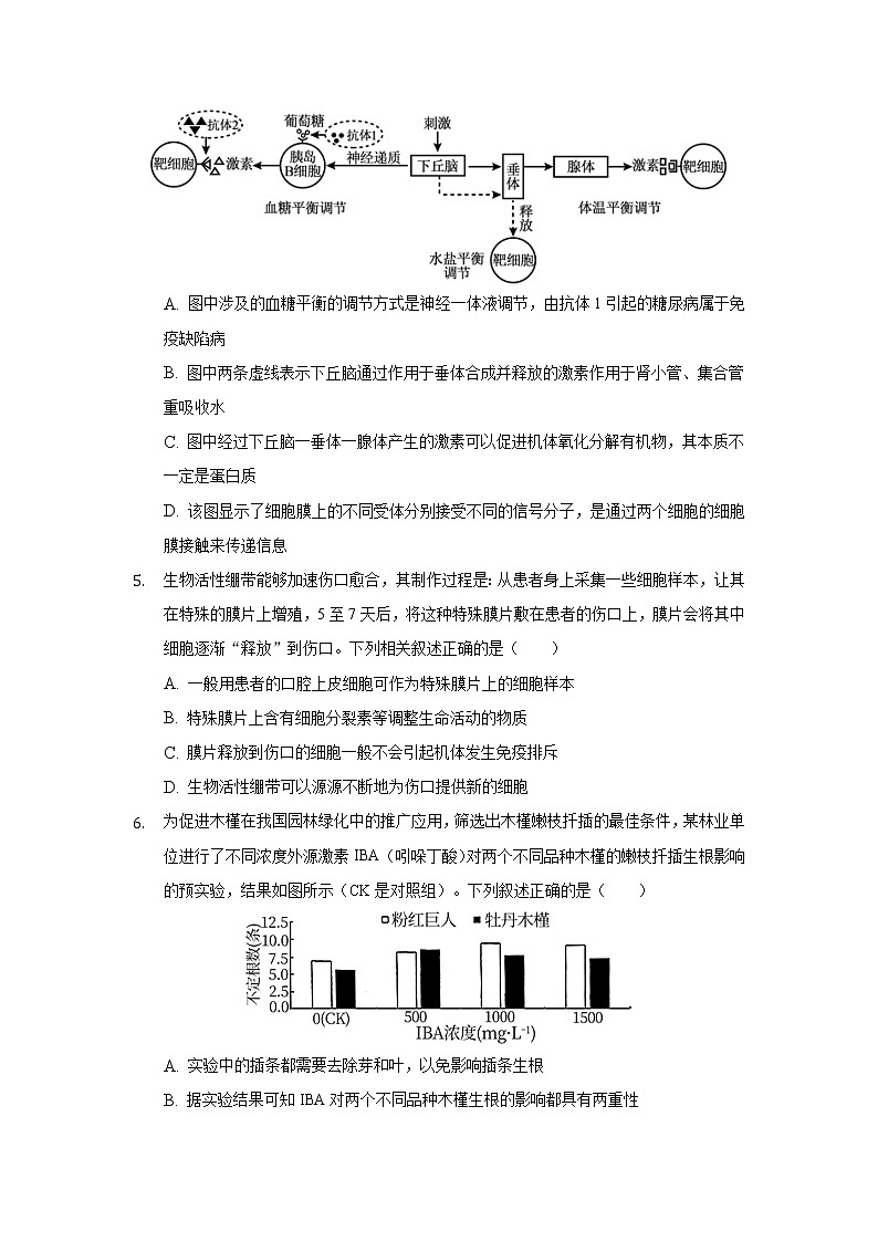 2022省双鸭山重点中学高二上学期9月周测生物试题含答案第2页