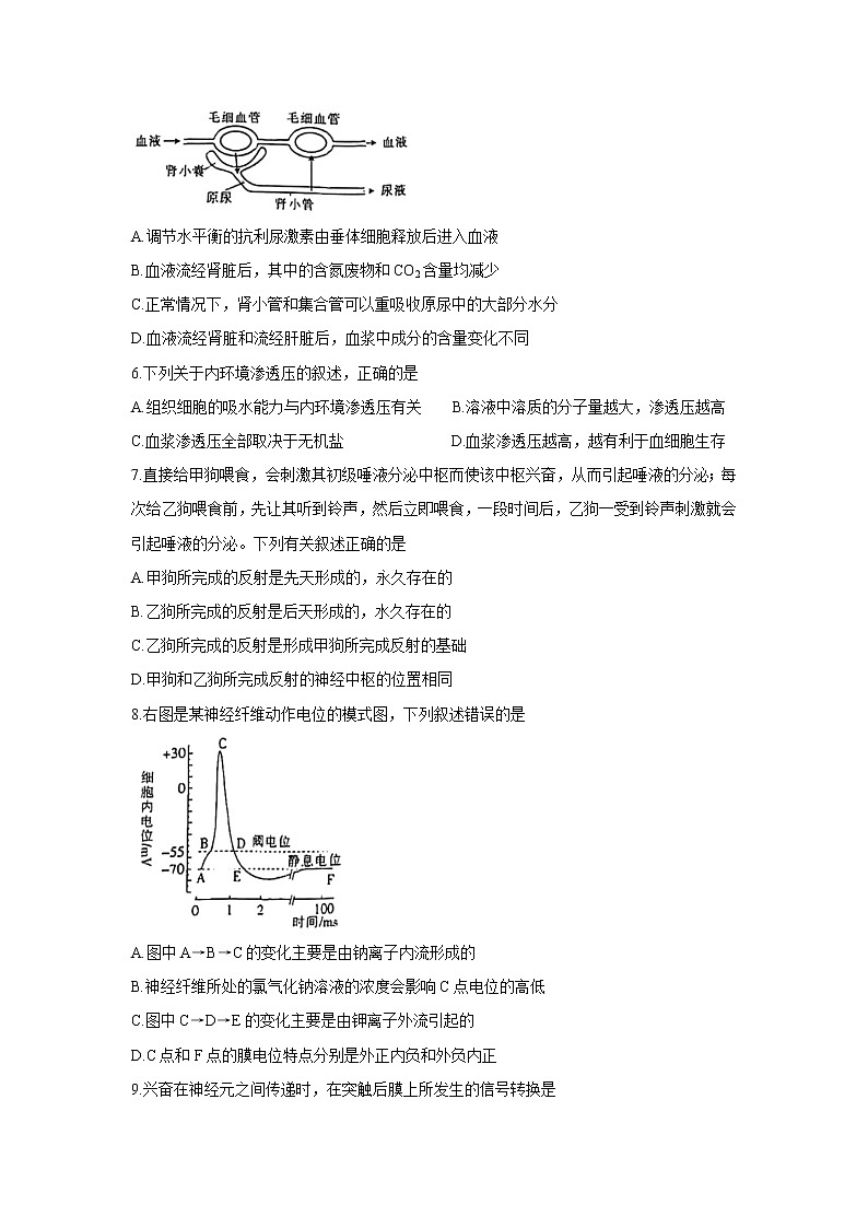 2022河南省创新发展联盟高二上学期9月联考生物含答案第2页