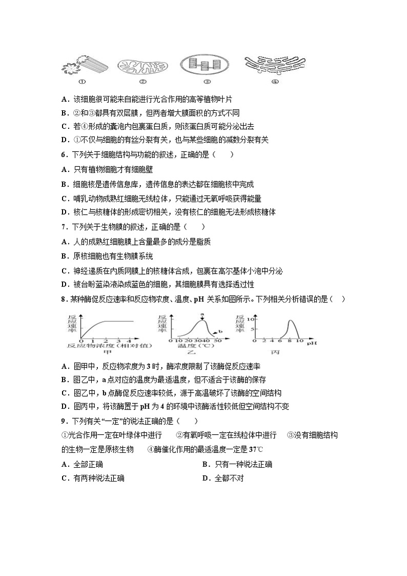 2021湘潭一中高二上学期期中考试（等级性）生物试题含答案02