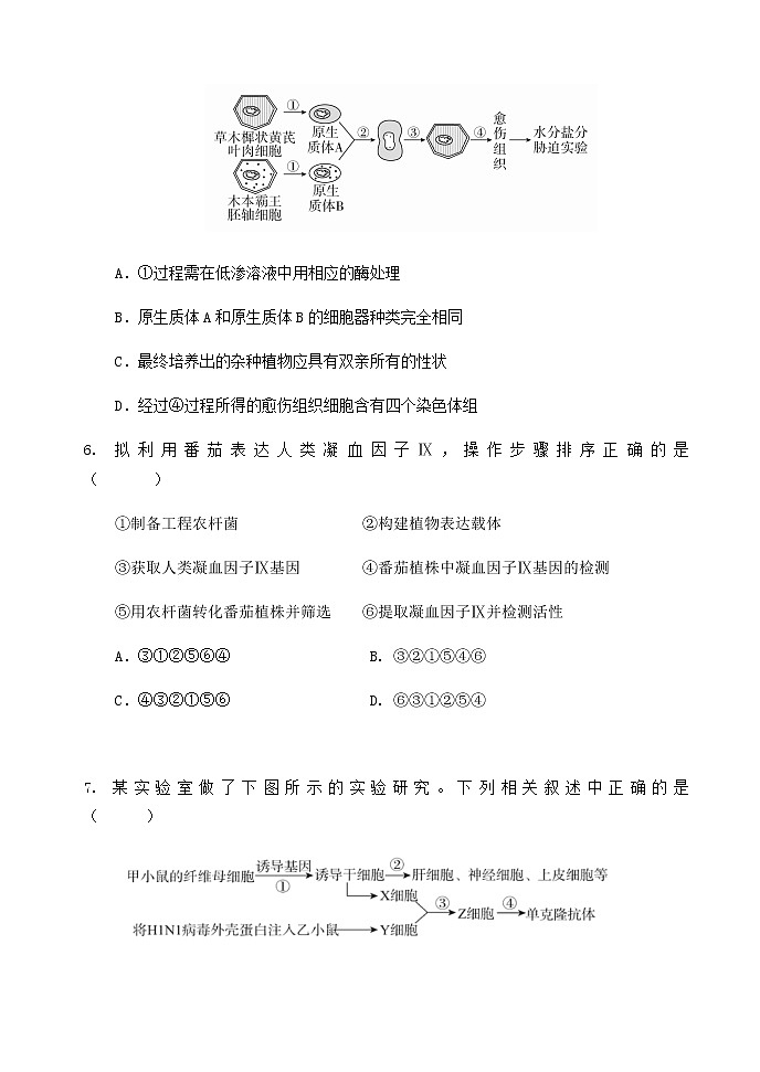 2021北京延庆区高二下学期期中考试生物试题含答案第3页