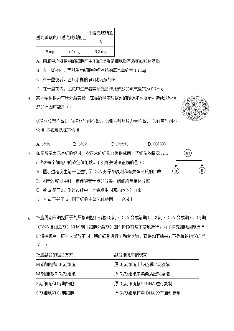 2021重庆市缙云教育联盟高二下学期期末生物试题含答案02