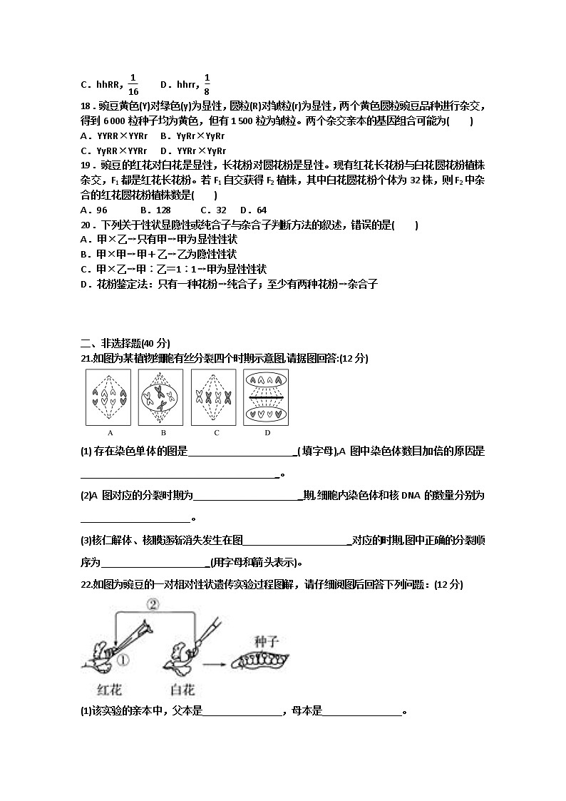 2021邵东县三中高一下学期摸底检测生物试题含答案03