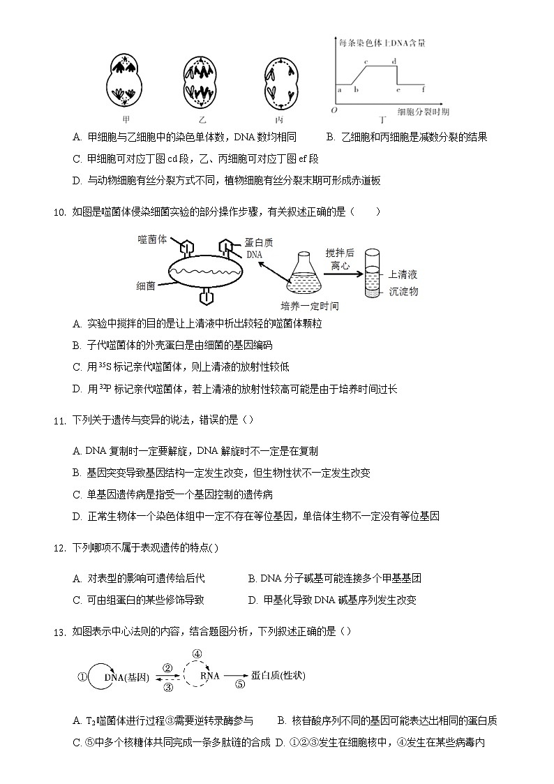2021揭阳揭西县高一下学期期末考试生物试题含答案第3页