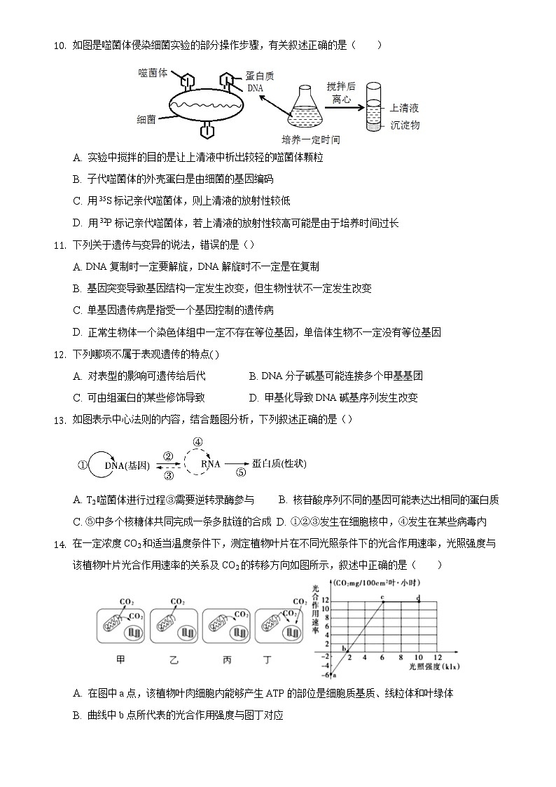 2021揭阳揭西县河婆中学高一下学期期末考试生物试题含答案第3页