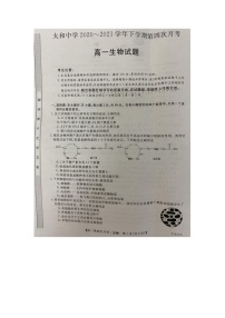 2021蚌埠太和中学高一下学期第四次月考生物试题扫描版含答案