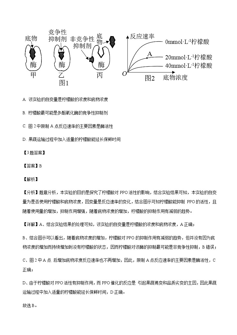 2022届河南省新乡市一中高三三模理综生物试题含解析03