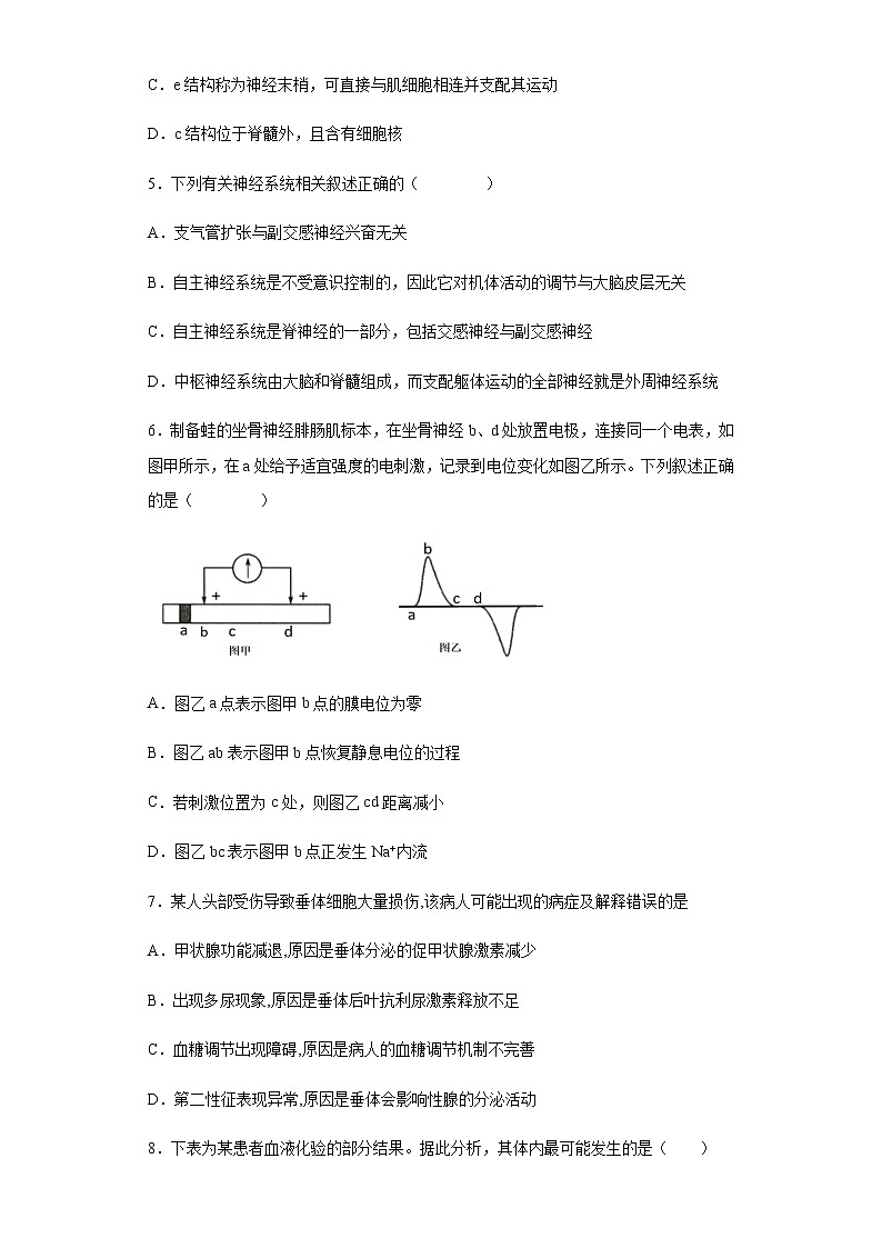 2021-2022学年河北省保定市唐县一中高二10月月考生物试题含解析03