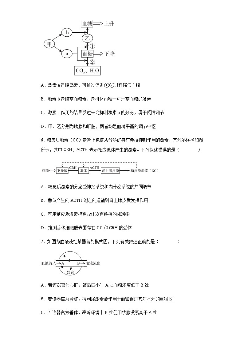 2021-2022学年河北省省级联测高二上学期第二次考试（11月）生物试题含解析第3页