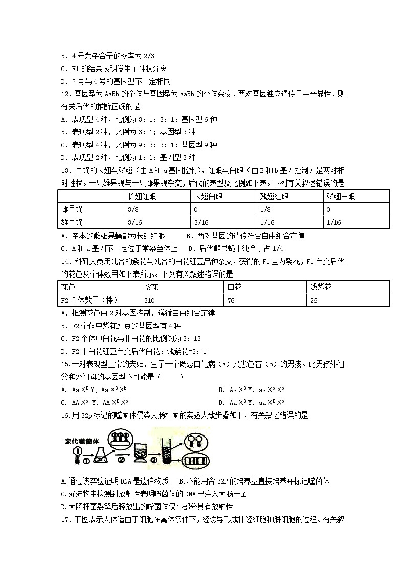 2021-2022学年江苏省高邮市临泽中学高一下学期期中模拟测试（二）生物试卷含答案第3页