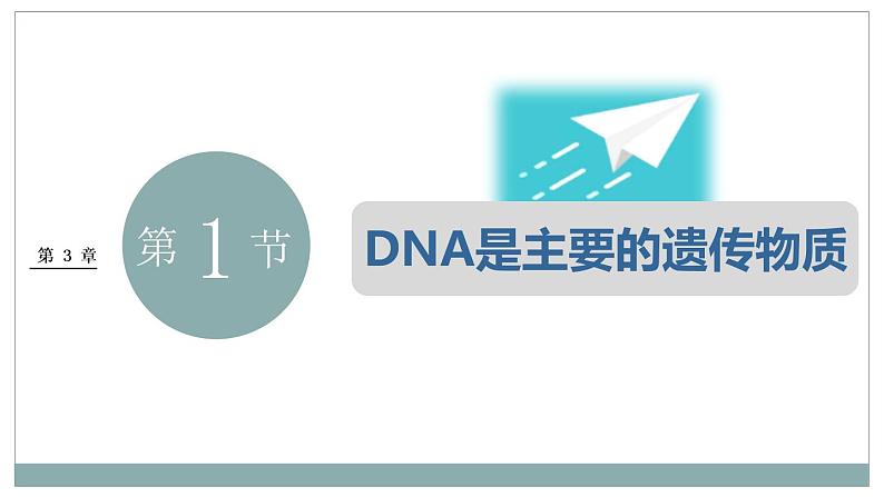 3.1DNA是主要的遗传物质课件2021-2022学年高一下学期生物人教版必修2第1页