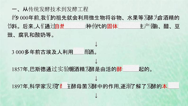 新人教版高中生物选择性必修3第一章发酵工程第1节传统发酵技术的应用课件05